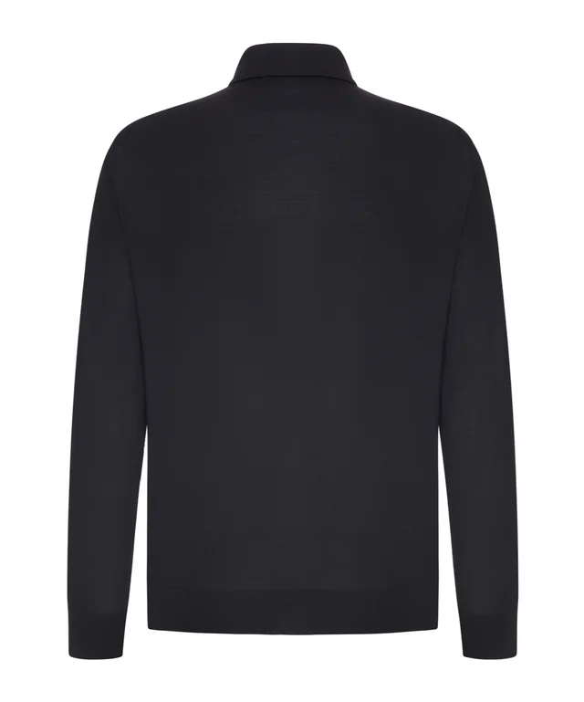 Zegna Long-sleeve knitted polo shirt, photo 2 of 2 from SENSER