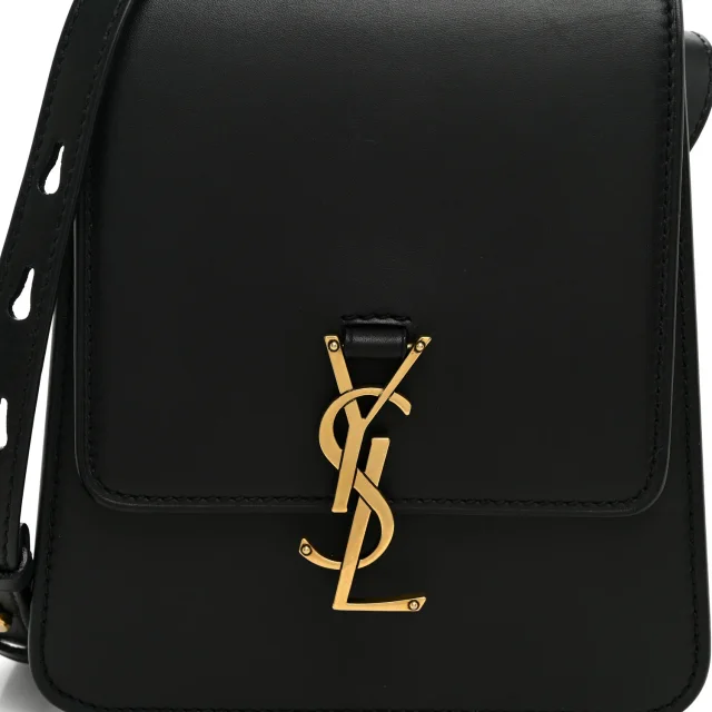 Saint Laurent Smooth Calfskin North South Kaia Satchel Black in Black Calfskin from FASHIONPHILE, photo 7 of 10