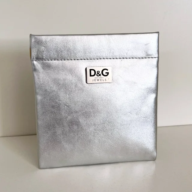 Hold D&G Jewels Metallic Silver Pouch in silver|gray from Poshmark
