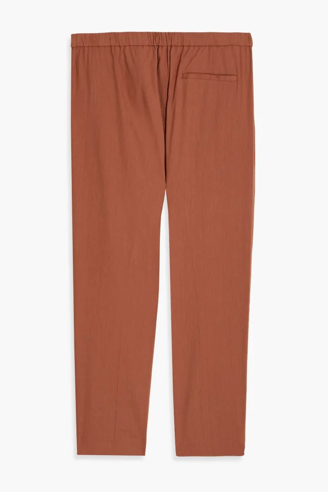 Theory Treeca Cropped Slim-Leg Pants in Linen-Blend, photo 2 of 3 from THE OUTNET