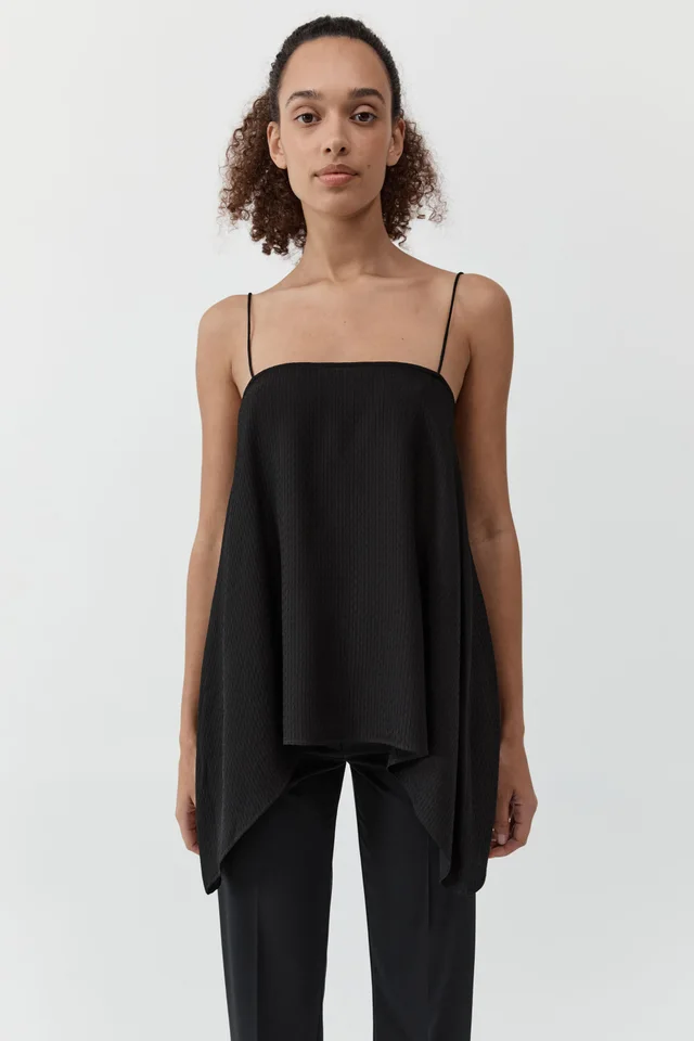 St Agni Textured Weave Cami - Black from St. Agni, photo 1 of 1