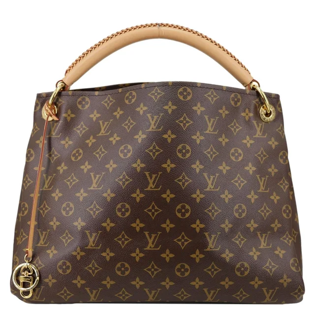 Louis Vuitton Artsy MM Monogram Canvas Hobo Bag Brown in Brown Coated canvas from Dallas Designer Handbags