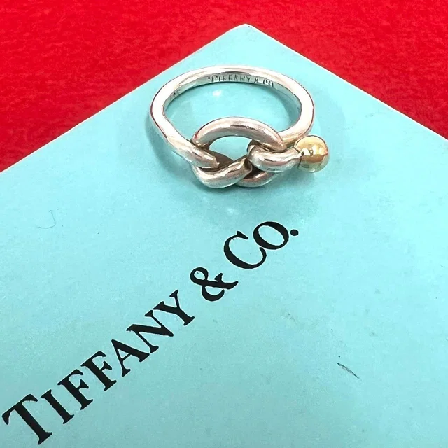 Tiffany & Co. Vintage Love Knot Ring Silver in Silver from The Reluxe