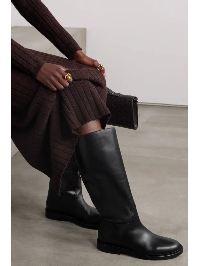 LEGRES 80 leather knee boots in Black, photo 2 of 2 from NET-A-PORTER (Canada)