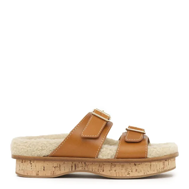 Chloé Marah Sherling Slide, Tan from Cultstatus, photo 1 of 1