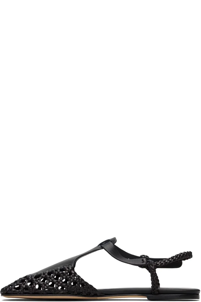 HEREU Black Reixa Sandals, photo 3 of 4 from SSENSE