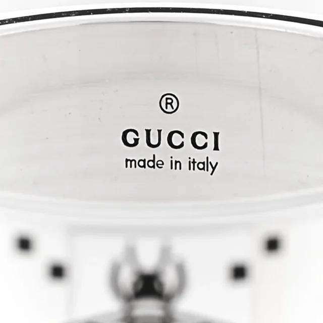 Gucci Sterling Silver GG Bee Band Ring 65 11 in Silver from FASHIONPHILE, photo 4 of 5