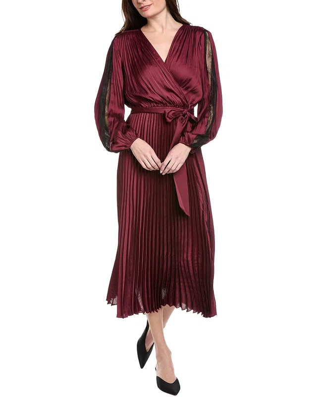 Joseph Ribkoff Pleated Faux-Wrap Dress, image 1 of 1 from Gilt