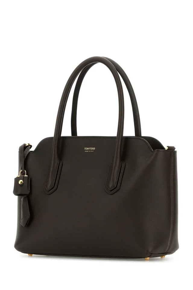 Tom Ford Calf Leather Shoulder Bag — Black in Black Calfskin from HEWI, photo 2 of 2