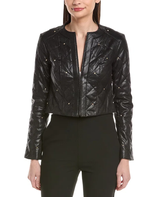 Joseph Ribkoff Quilted Faux Leather Jacket, image 1 of 1 from Gilt