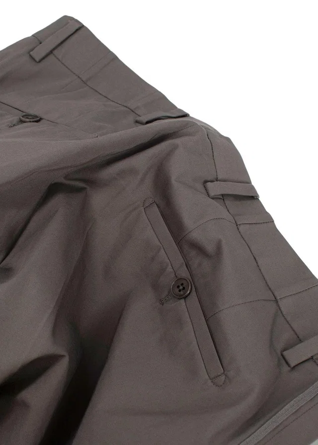 Lanvin Taupe Cotton Tailored Trousers in Taupe from HEWI