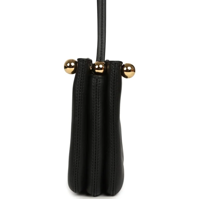 Chanel "Chic Studs" Clutch Bag Black Lambskin Gold Hardware in Black Lambskin from Madison Avenue Couture, photo 3 of 11