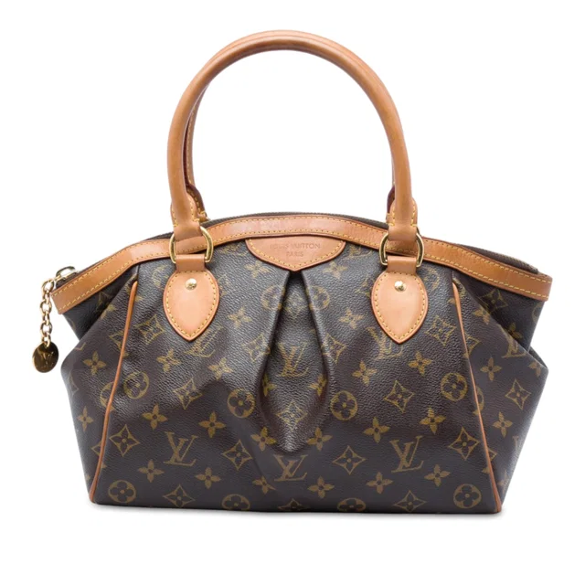 Brown Louis Vuitton Monogram Tivoli PM Handbag in Brown Coated canvas from Designer Revival