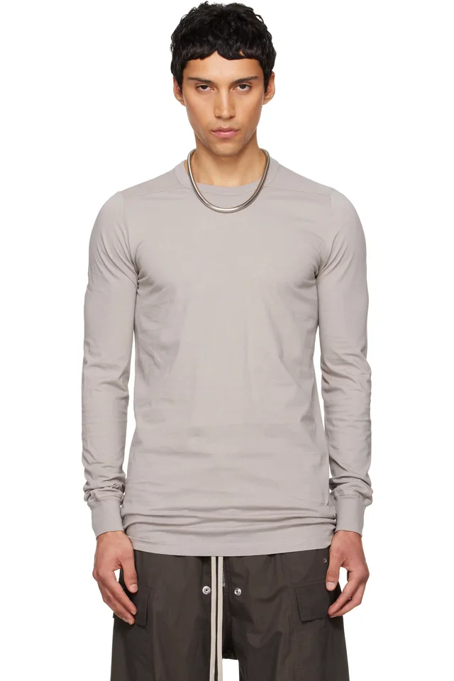 Rick Owens Gray Temple Level T-shirt from SSENSE, photo 1 of 1