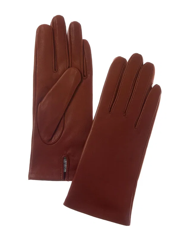 Sofia Cashmere sofiacashmere Classic Cashmere-Lined Nappa Leather Gloves, image 1 of 1 from Rue La La