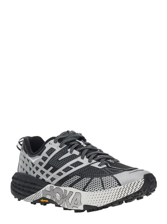 HOKA Sneaker 'U Speedgoat 2TS' Low Top with Laces with Print and Logo Lettering on the Side in Black Tech Fabric Unisex in Black, photo 3 of 7 from Gaudenzi Boutique