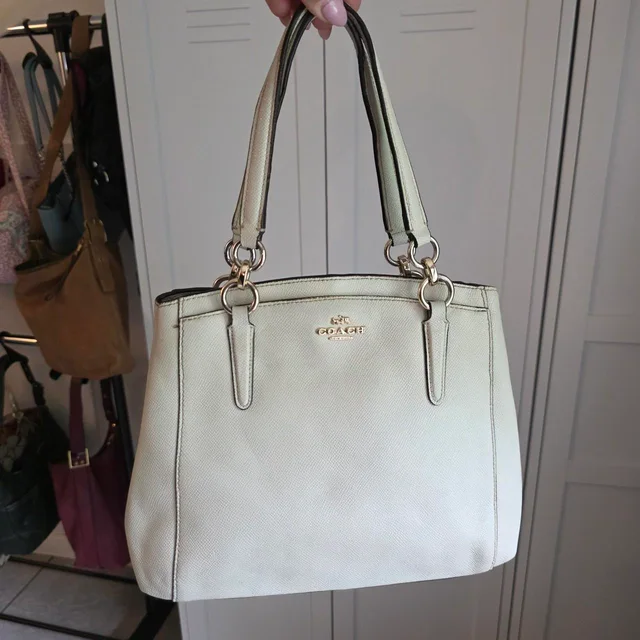 Coach Women's Bag - White/Cream in white from Depop, photo 1 of 1