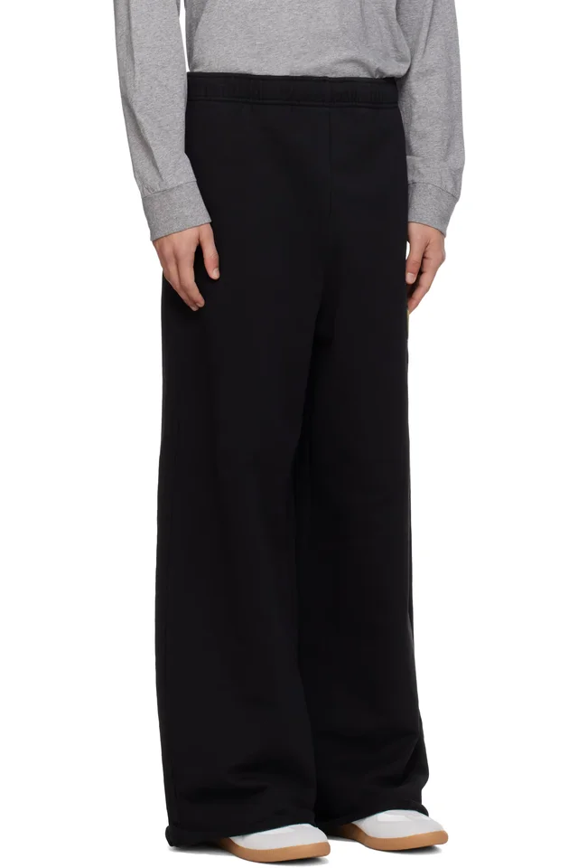 MM6 Maison Margiela Black Label Patch Sweatpants, photo 2 of 4 from SSENSE