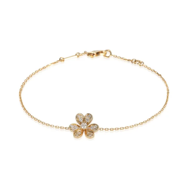 Van Cleef & Arpels Diamond Mini Model Frivole Bracelet in yellow|gold from Jomashop.com