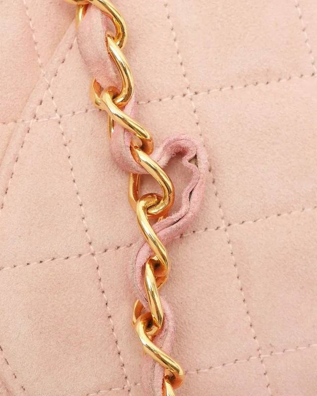 Chanel Classic Medium Suede Double Flap Bag in Suede from A Retro Tale, photo 6 of 10