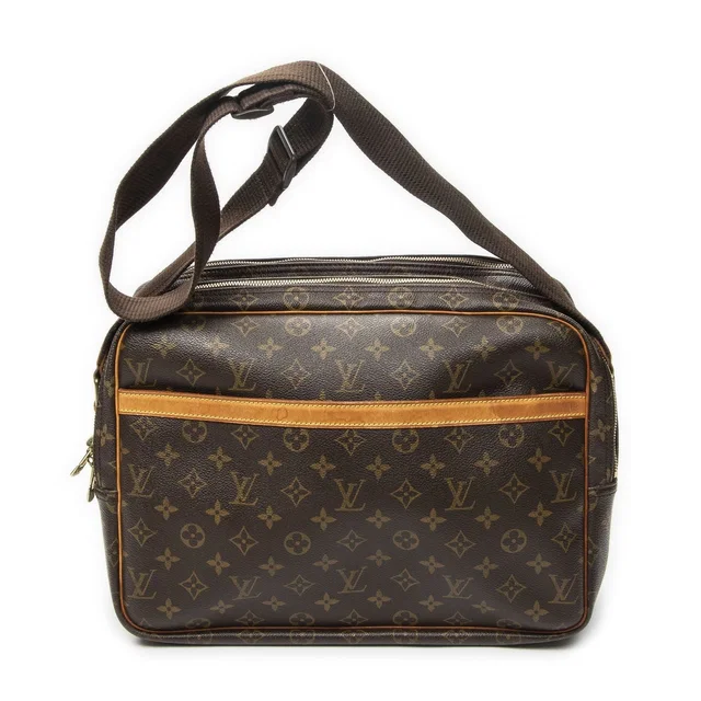 Louis Vuitton Reporter Brown Monogram Canvas Shoulder Bag in Brown Coated canvas from The Reluxe