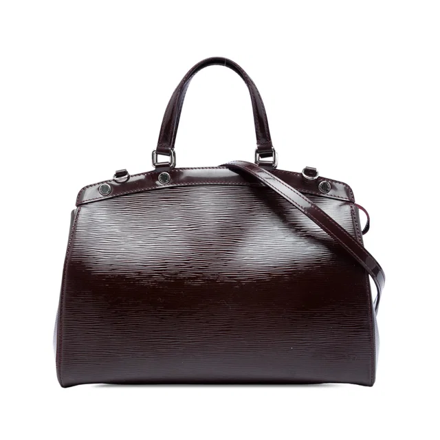 Purple Louis Vuitton Electric Epi Brea MM Satchel in Purple Leather from Designer Revival