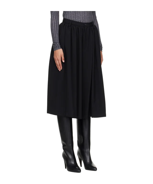 Mm6 Maison Margiela Gathered Wide Leg Shorts, photo 7 of 8 from SENSER