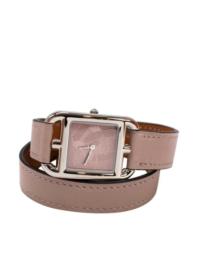 Hermès Glycine Anchor Chain Small Model Cape Cod Watch with Double Tour Strap in Leather from HEWI, photo 3 of 10