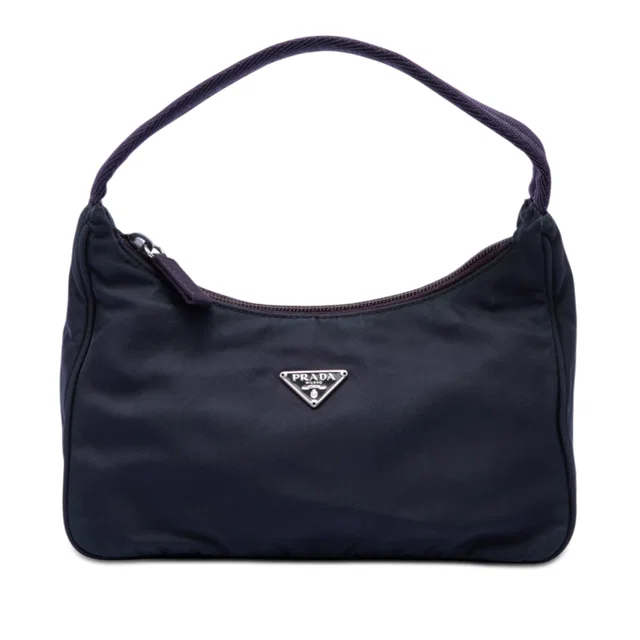 Purple Prada Mini Tessuto Sport Shoulder Bag in Purple Nylon from Designer Revival