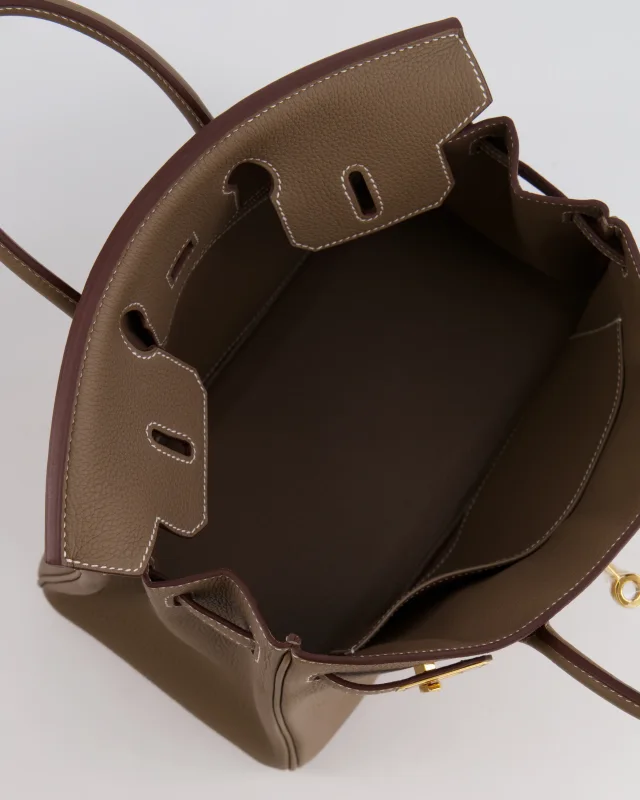 HOT* Hermès Birkin Retourne 25 Bag in Taupe Togo leather from Sellier, photo 20 of 22