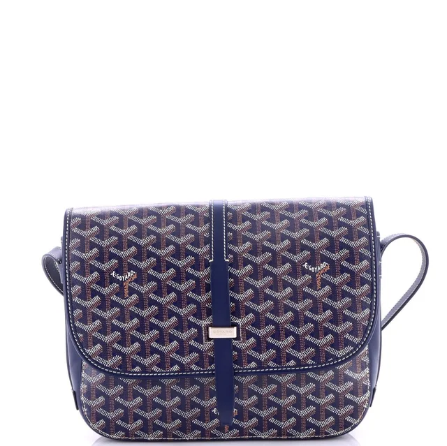 Goyard Mm Belvedere Ii Messenger Bag Coated Canvas in blue Coated canvas from Poshmark