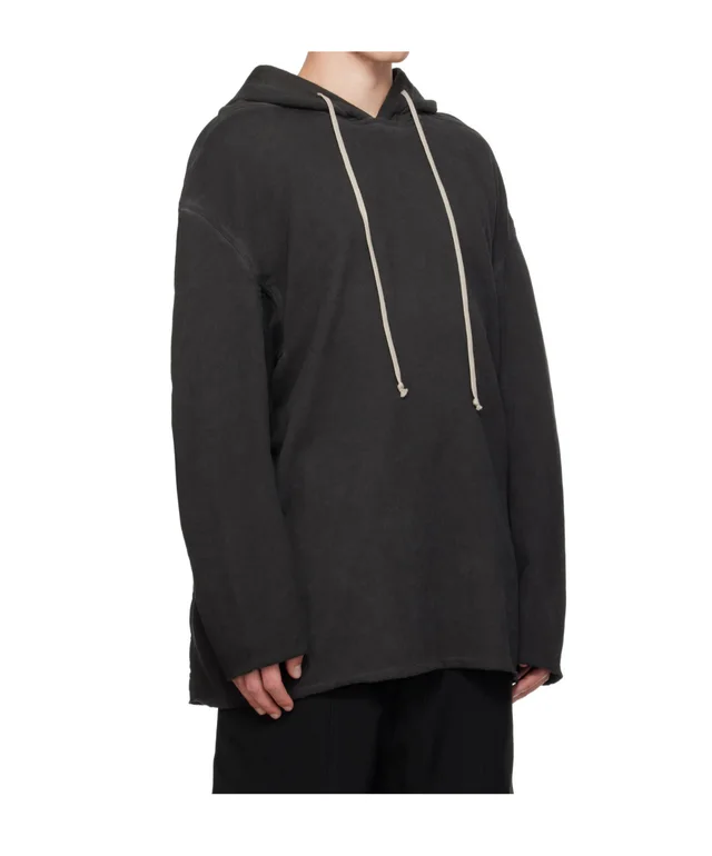 Rick Owens Drkshdw drawstring raw-cut hoodie, photo 5 of 7 from SENSER