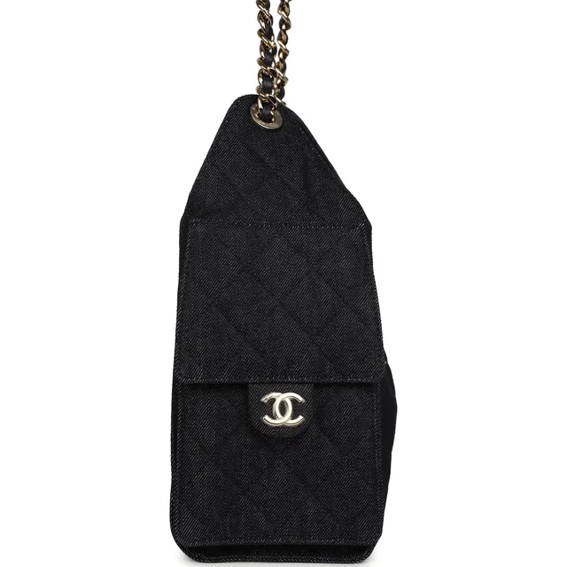 Chanel Small 25 Hobo Bag Dark Blue Denim Light Gold Hardware in Blue Denim from Madison Avenue Couture, photo 2 of 2