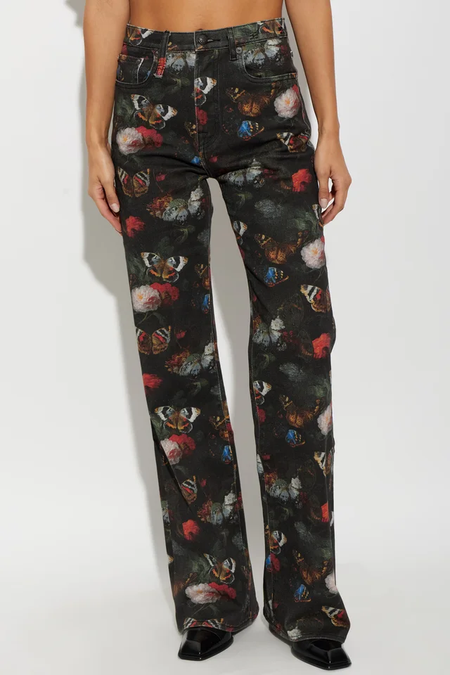 R13 Printed denim trousers, image 1 of 1 from SENSER