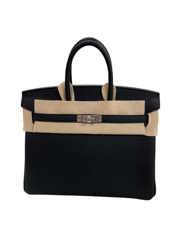 Hermès Birkin 25 Black Togo PHW #K in Black Togo leather from Luxury Promise
