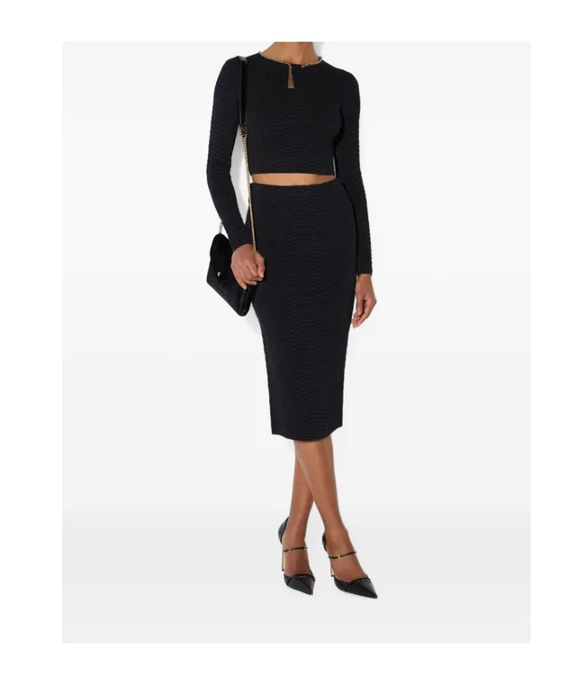 Elisabetta Franchi knit top with snake-pattern, photo 3 of 5 from SENSER