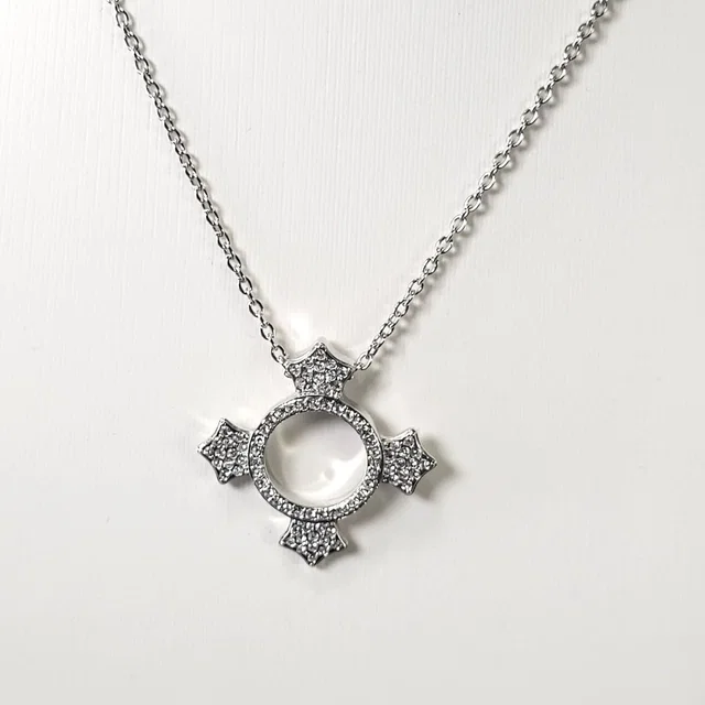 Swarovski Dune Pave Pendant Necklace Women Silver Crystal Rose Rhodium Plated in silver|gray from Poshmark