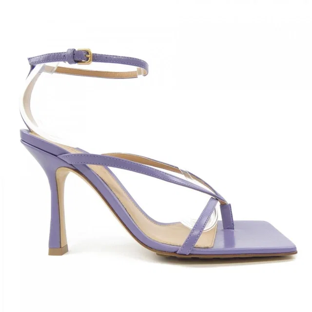 Bottega Veneta Stretch Strap Sandals in Lambskin from The Reluxe