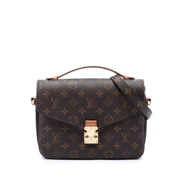 Brown Louis Vuitton Monogram Pochette Metis Satchel in Brown Coated canvas from Designer Revival, photo 1 of 1