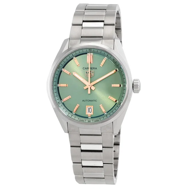 TAG Heuer Carrera GMT Automatic Green Dial Unisex Watch WBN2312.BA0001 in green|pink|silver|gold|gray from Jomashop.com
