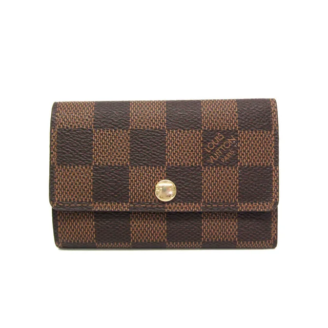 Louis Vuitton Damier Multicles 6 N62630 Men,Women Damier Canvas Key Case Ebene in Brown Damier Canvas from Elady