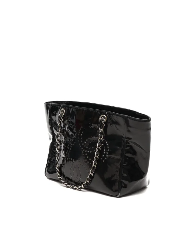 Chanel Camellia Patent Chain Tote Bag in Patent leather from A Retro Tale, photo 2 of 13