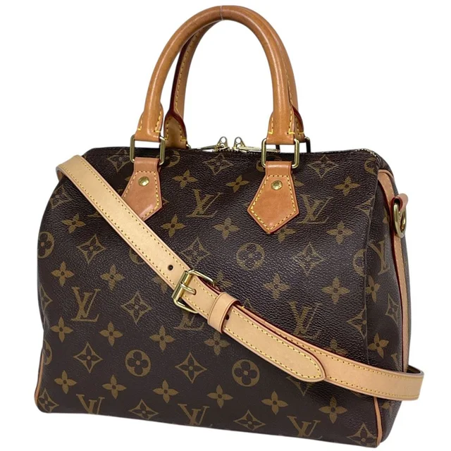 Louis Vuitton Speedy Bandouliere 25 Handbag 2-Way Monogram Brown in Brown Leather from The Reluxe