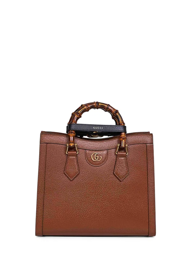 Gucci Diana Top Handle Bag — Brown Calf Leather in Brown Calfskin from HEWI