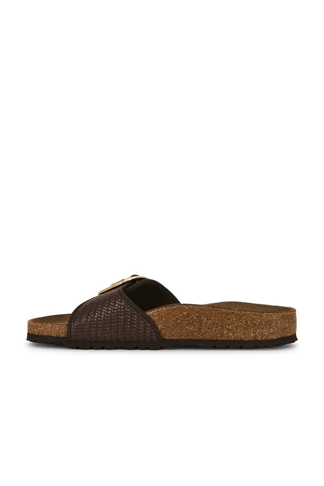 BIRKENSTOCK Madrid Big Buckle Raffia Sandal in Carafe, photo 5 of 5 from REVOLVE (Canada)