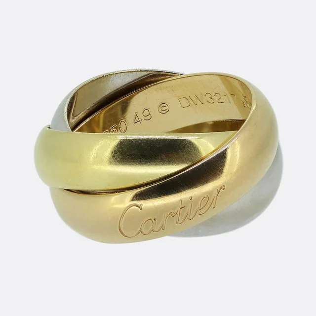 Cartier Trinity Ring Size J (49) from The Vintage Jeweller