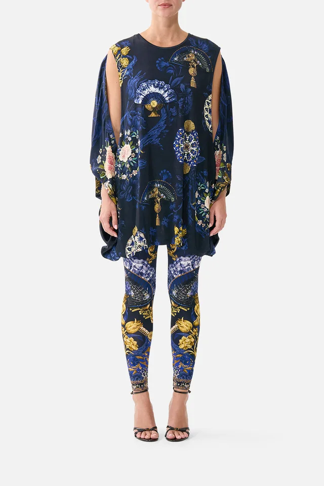 Camilla eBoutique DRAPED SPLIT SLEEVE TOP NOTES FROM THE BLUE ROOM from CAMILLA, photo 1 of 1