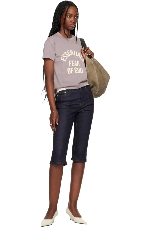Fear of God ESSENTIALS Purple Campus Classic Short Sleeve T-shirt, photo 4 of 4 from SSENSE