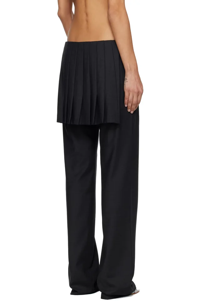 Paloma Wool Black Andrale Trousers, photo 3 of 4 from SSENSE
