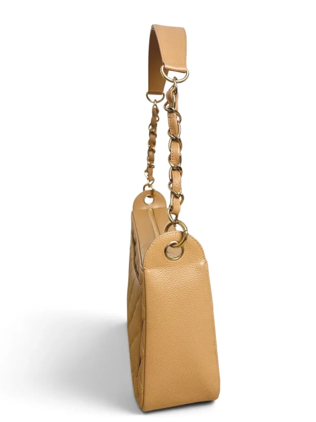Chanel Vintage Beige Caviar Timeless CC Shoulder Bag in Beige Caviar leather from Season 2 Consign, photo 2 of 9